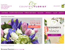 Tablet Screenshot of countryflorist.com